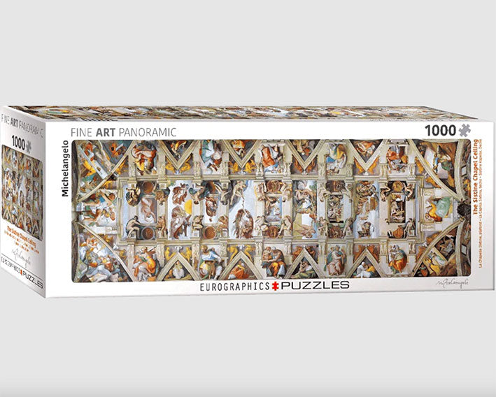 Rompecabezas 1000 Piezas Eurographics Panorámico - Miguel Angel: Capilla Sixtina