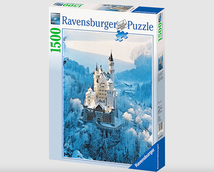 Rompecabezas de 1500 Piezas Ravensburger - Castillo Neuschwanstein Nevado