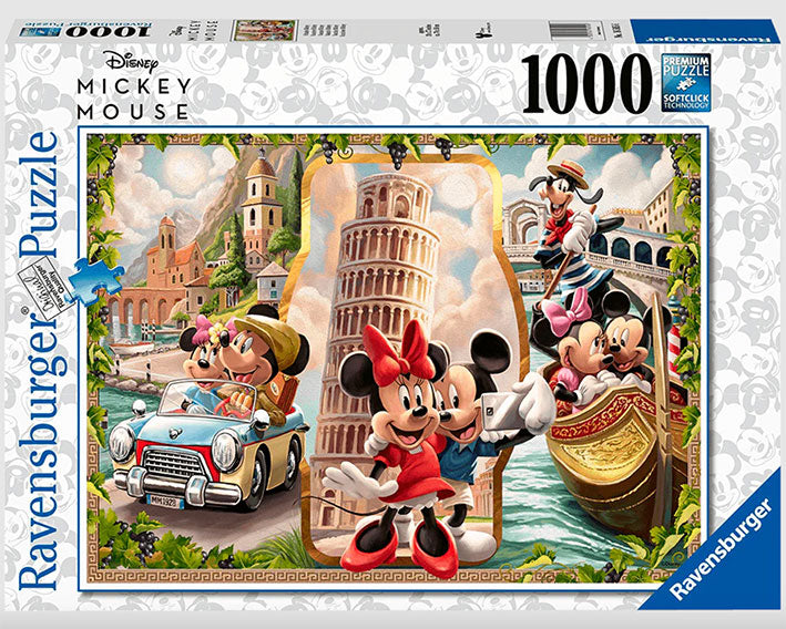 Rompecabezas de 1000 Piezas Ravensburger - Vacaciones de Mickey y Minnie