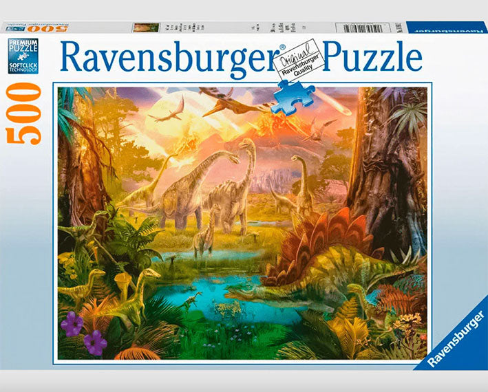 Rompecabezas de 500 Piezas Ravensburger - Tierra de Dinosaurios