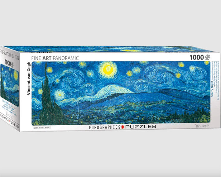 Rompecabezas 1000 Piezas Eurographics Panorámico - Van Gogh: Noche Estrellada