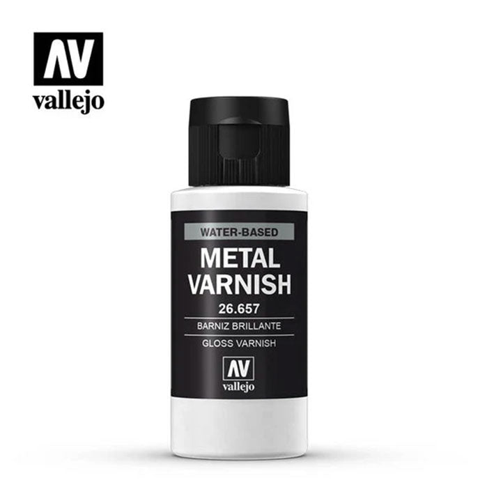 Barniz Acrílico - Vallejo Gloss Metal Varnish - Barniz Brillante - (Varios tamaños)