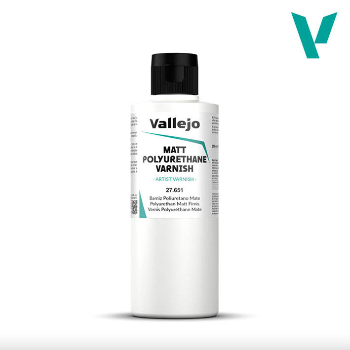 Barniz Poliuretano - Vallejo Polyurethane Matt Varnish - Barniz Poliuretano Mate - (Varios tamaños)