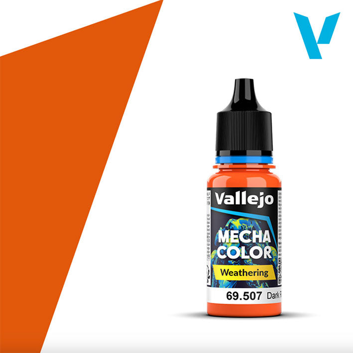 Vallejo Mecha Weathering - Wash Acrílico (Base Agua) - 69.507 Dark Rust Wash 18ml