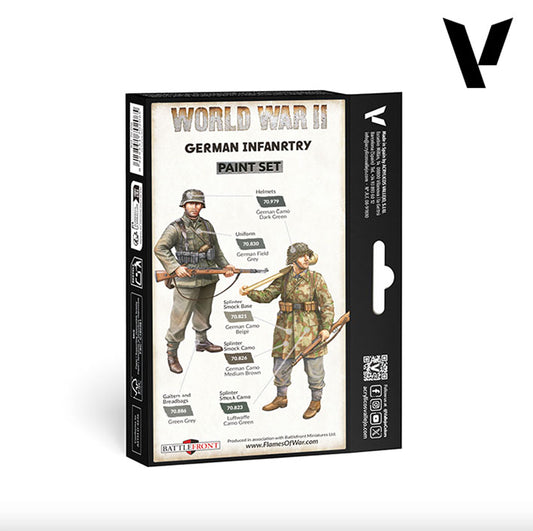Pintura Acrílica - Vallejo Model Color Set de Pinturas 70.206 - WWII German Infantry (6 pz de 18ml)