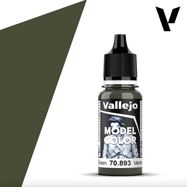 Pintura Acrílica - Vallejo Model Color 70.893 (American Green) - Verde Americano 18ml