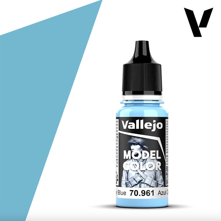 Pintura Acrílica - Vallejo Model Color 70.961 (Sky Blue) - Azul Cielo 18ml