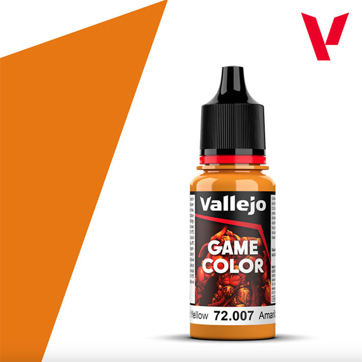 Pintura Acrílica - Vallejo Game Color 72.007 (Golden Yellow) - Amarillo Dorado 18ml