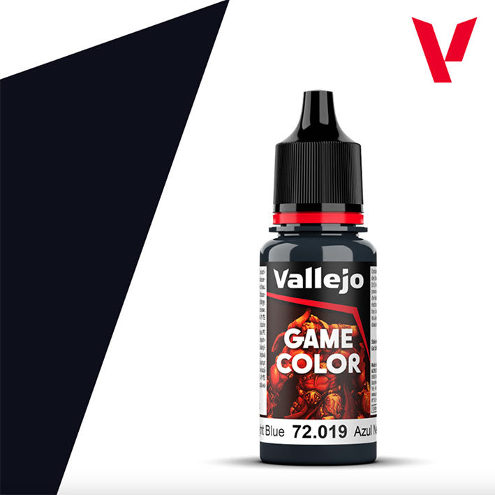 Pintura Acrílica - Vallejo Game Color 72.019 (Night Blue) - Azul Negro 18ml