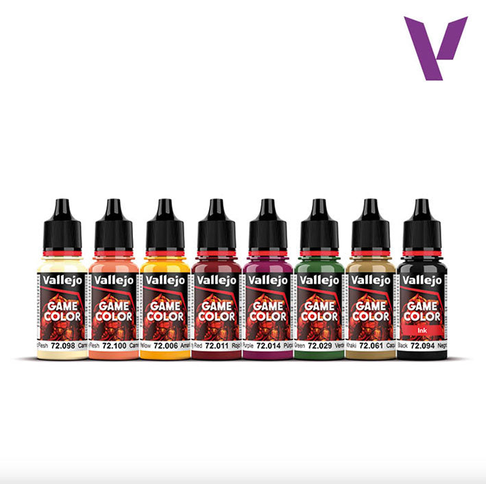 Pintura Acrílica - Set de Pinturas - Vallejo Game Color 72.195 Aztec Dragons - 8pz de 18ml