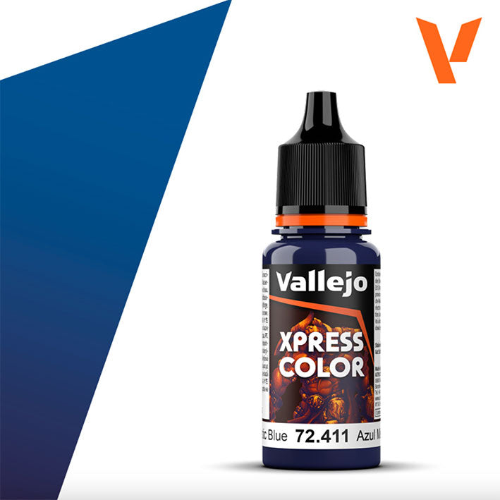 Pintura Acrílica - Vallejo Xpress Color 72.411 (Mystic Blue) - Azul Místico 18ml