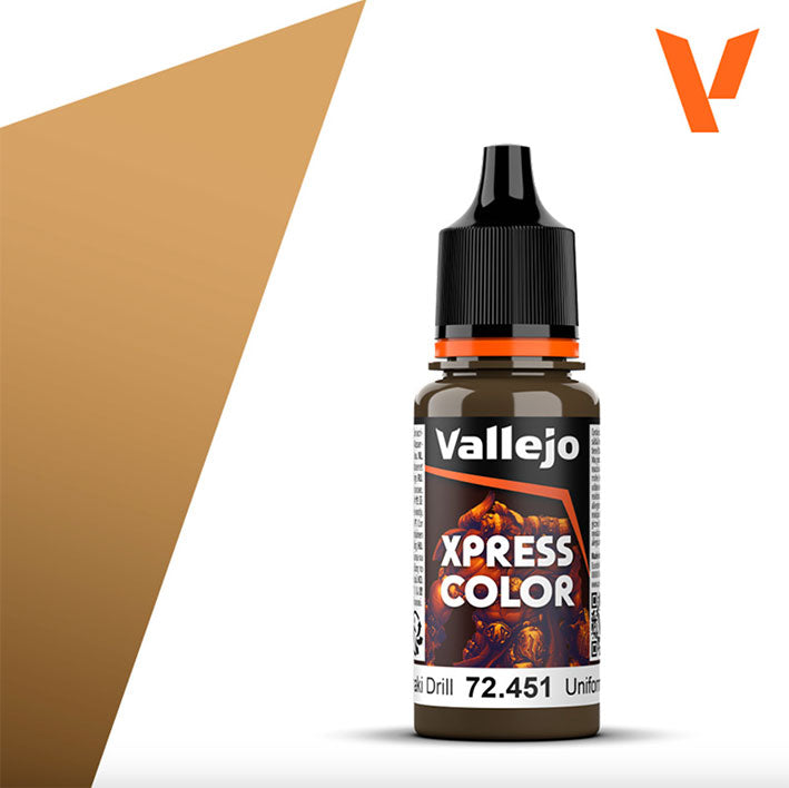 Pintura Acrílica - Vallejo Xpress Color 72.451 (Khaki Uniform) - Uniforme Caqui 18ml