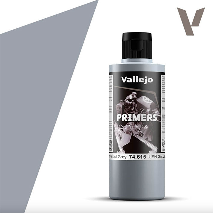 Primer - Vallejo Surface Primer USN Light Ghost Grey - Imprimación Acrílica USN Gris Claro - 200 ml