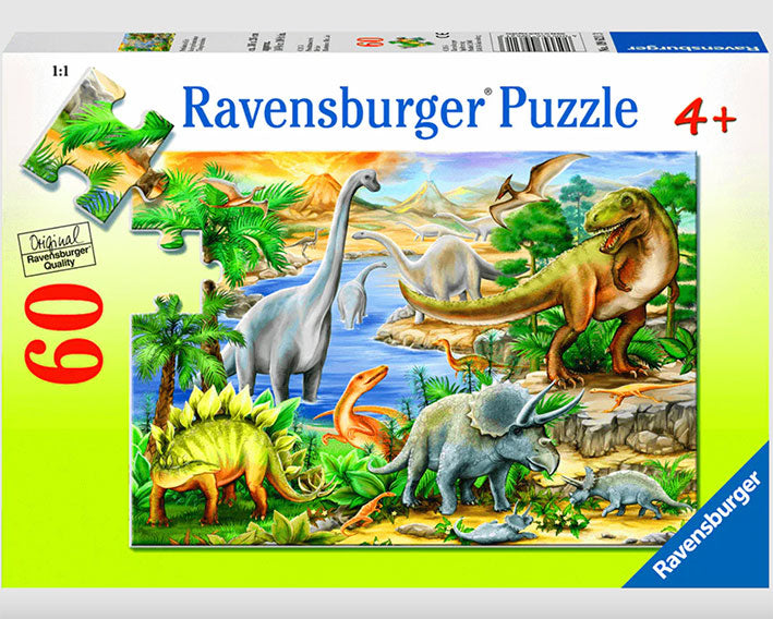 Rompecabezas de 60 Piezas Ravensburger - La Era de los Dinosaurios