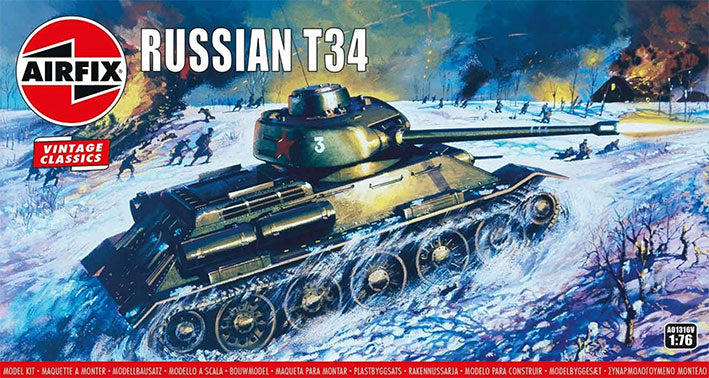 Modelo a escala 1/76 para armar: Tanque Russian T34