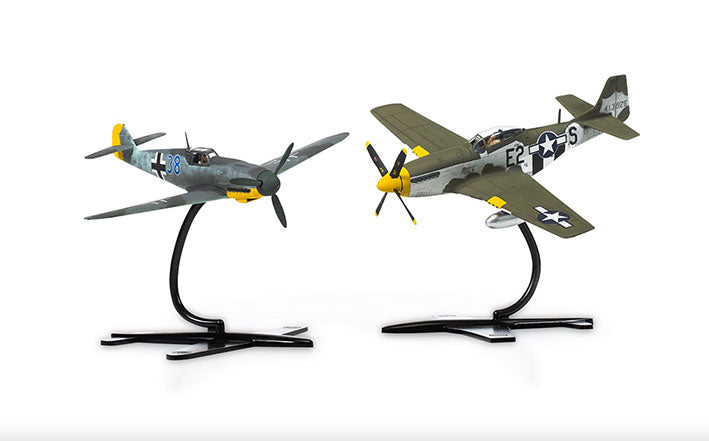 Modelo a escala 1/72 para armar: P-51D Mustang vs Bf109F-4 Dogfight Double
