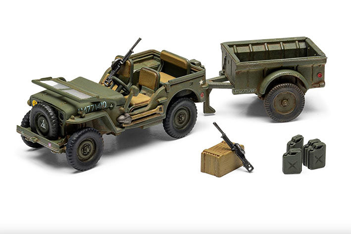 Modelo a escala 1/72 para armar: Hanging Gift Set - Willys MB Jeep
