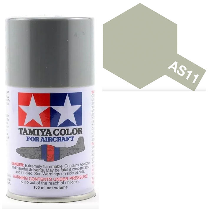 Pintura Aerosol Laca - Tamiya AS11 (Medium Sea Grey RAF) - RAF Gris Marino Medio 100ml