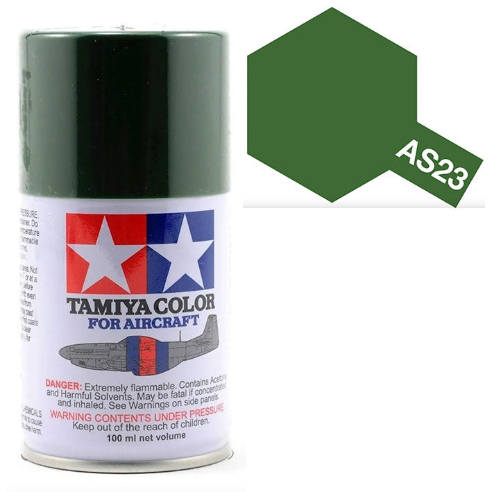 Pintura Aerosol Laca - Tamiya AS23 (Light Green Luftwaffe) - Luftwaffe Verde Claro 100ml