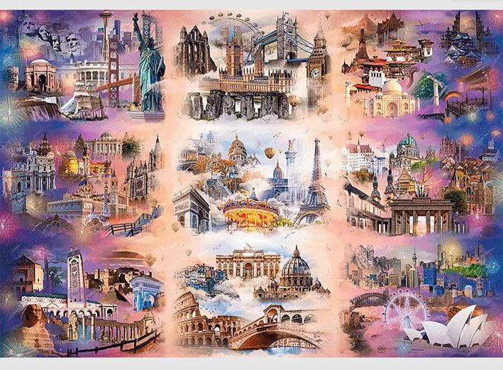 Rompecabezas 13,500 Piezas - Trefl: Collage de Ciudades