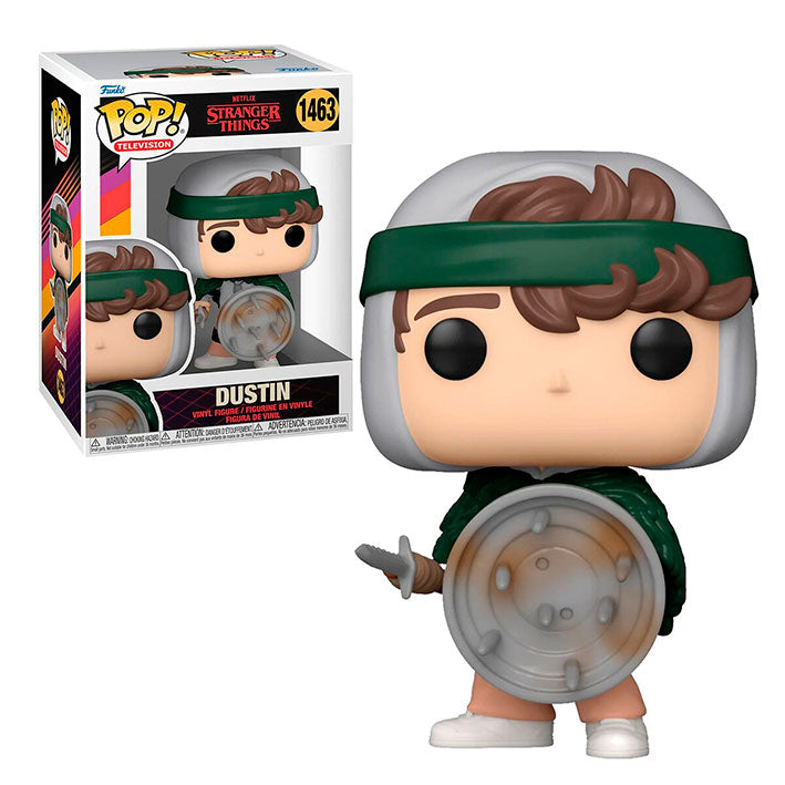 Funko Pop Television: Stranger Things 4 - Dustin con Escudo