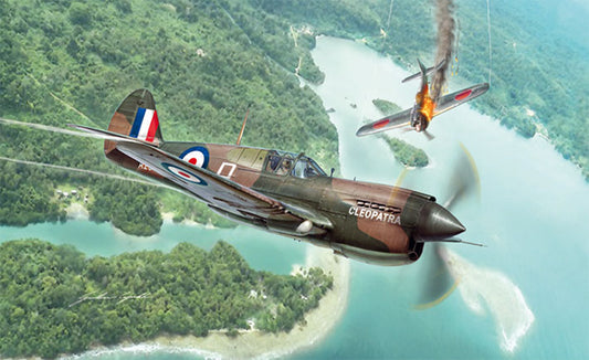 Modelo a escala 1/48 para armar: P-40 E/K KITTYHAWK