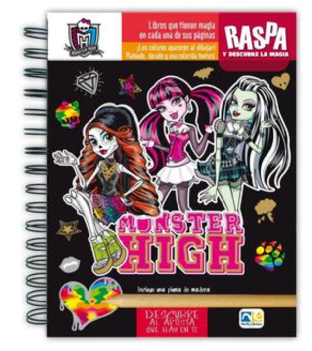 Libro de Dibujo - Descubre Dibuja Y Diviértete Monster High