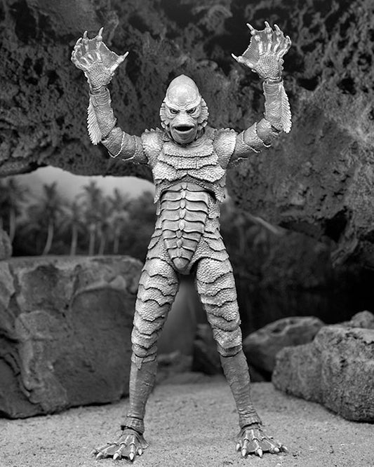 NECA - Universal Monsters - El monstruo de la Laguna Negra B&W 7"