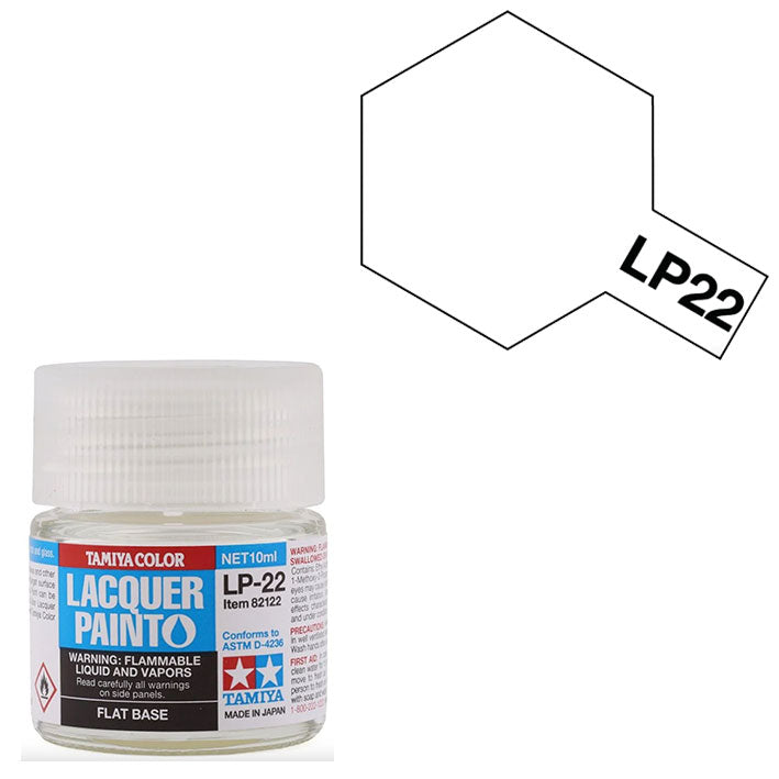 Base Mate Laca - Tamiya LP22 (Flat Base) - Base Matizante 10ml