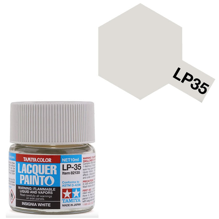 Pintura Laca - Tamiya LP35 (Insignia White) - Blanco Insignia 10ml