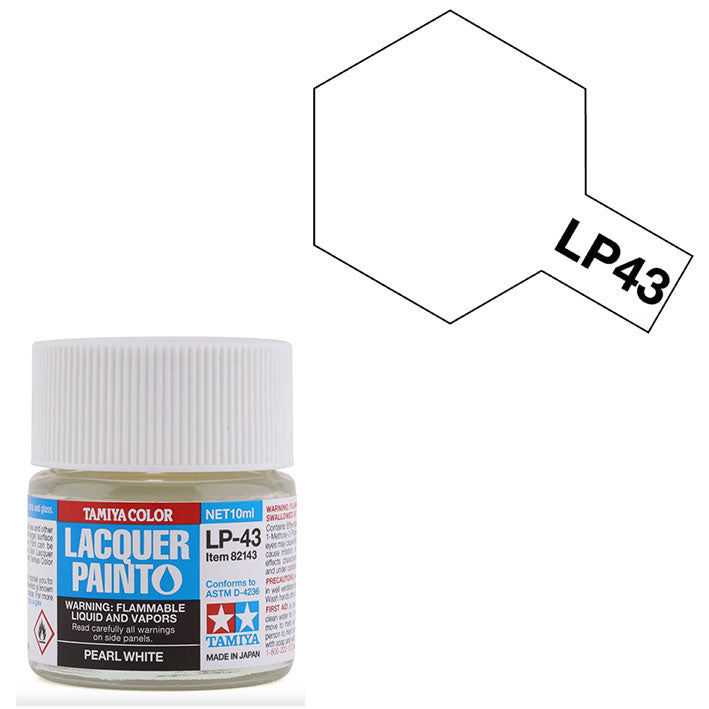 Pintura Laca - Tamiya LP43 (Pearl White) - Blanco Perla 10ml