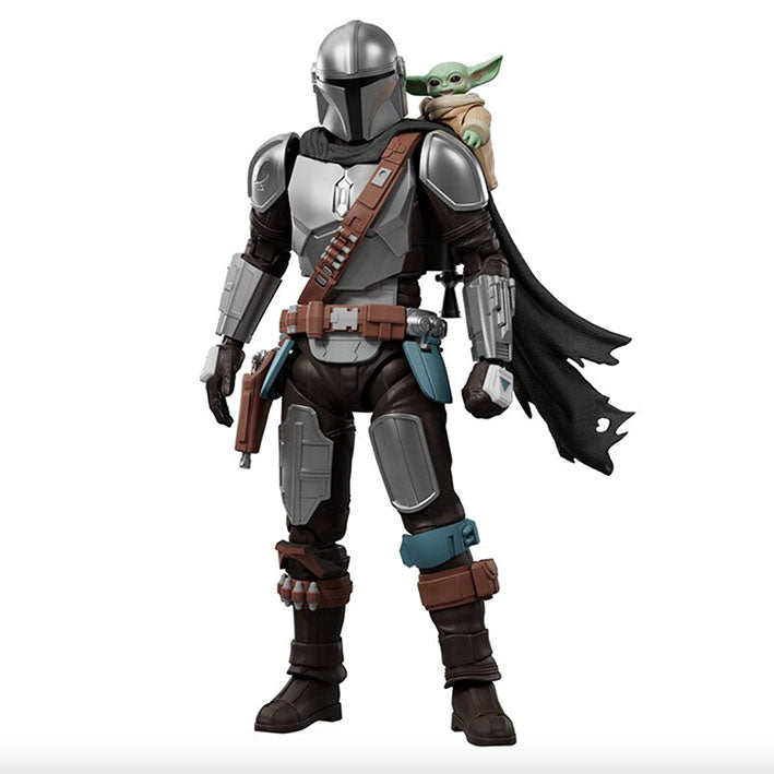 Blokees Figura Armable de Star Wars: The Mandalorian & Grogu: Champion Class - Din Djarin & Grogu