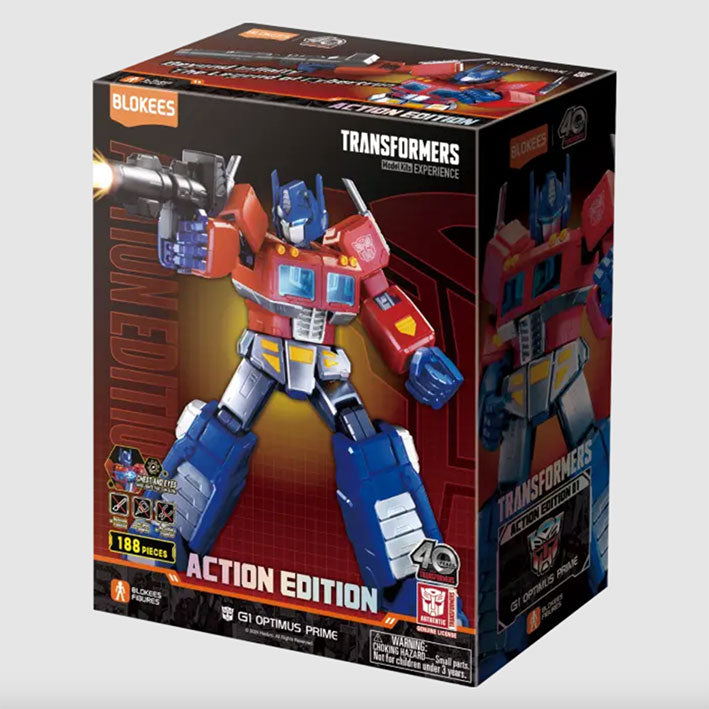 Blokees Figura Armable de Transformers: Edición Acción con Luz - Optimus Prime G1
