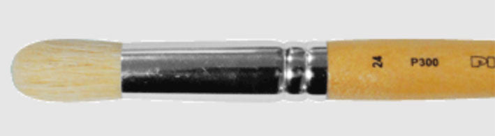 Pincel Redondo - Cerda Natural Mango Largo / Cerda Larga - (Varias medidas)