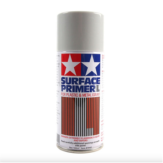 Primer en Aerosol - Tamiya Fine Surface Primer - Imprimación en Aerosol (Varios Colores) 180ml