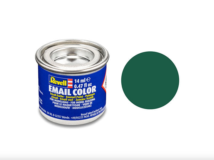 Pintura Esmalte - Revell #39 (Flat Dark Green) - Verde Oscuro Mate 14ml