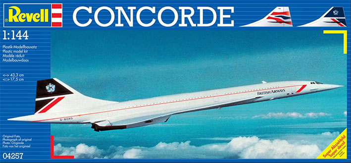 Modelo a escala 1/144 para armar: Concorde British Airways