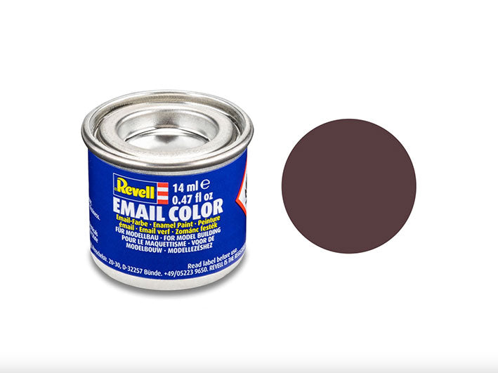 Pintura Esmalte - Revell #84 (Flat Leather Brown) - Cuero Marrón Mate 14ml