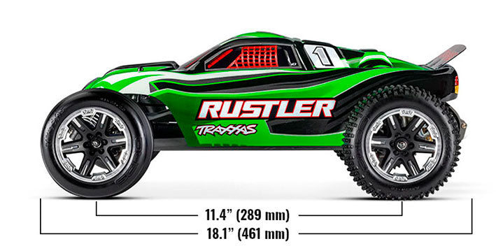 Auto Radio Control - TRAXXAS - RUSTLER XL-5 (Azul) Escala 1/10