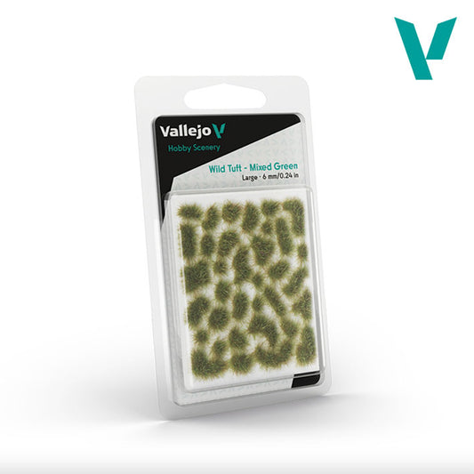 Wild Tuft (Arbusto Salvaje) - Vallejo Hobby Scenery SC416 Mixed Green - Verde Mixto