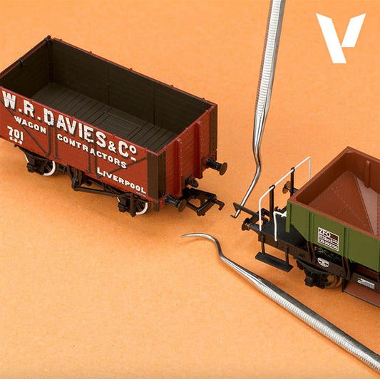 Vallejo - Set de 3 Curetas de Acero Inoxidable