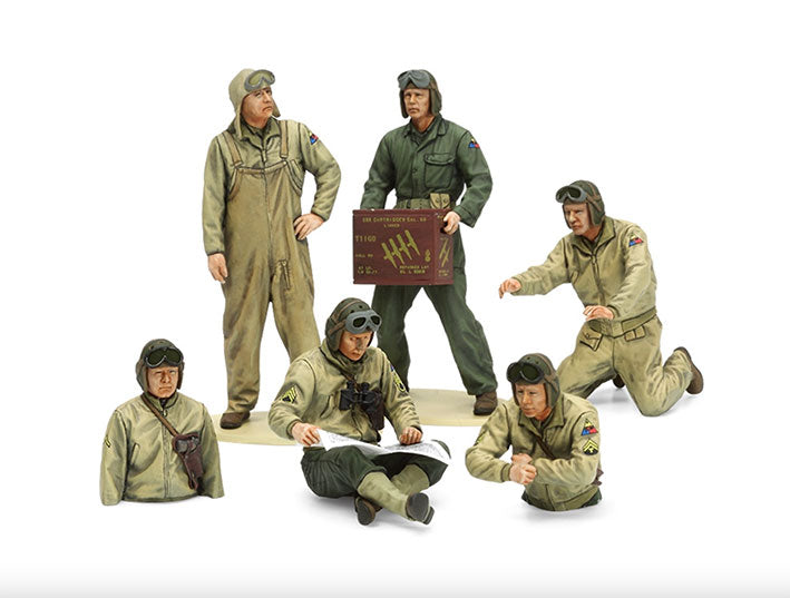 Modelo a escala 1/35 para armar: Militar - U.S. TANK CREW SET (EUROPEAN THEATER)