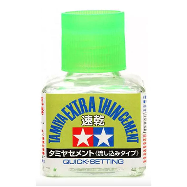 Pegamento Extra Delgado Secado Rápido (Extra Thin Cement Quick Setting) - Tamiya 40ml