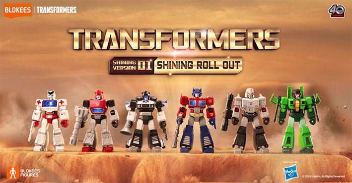 Blokees Transformers Versión Brillante: 01 Shining Roll Out - 1 Figura Armable Sorpresa con Luz