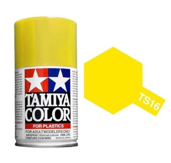 Pintura Aerosol Laca - Tamiya TS16 (Yellow) - Amarillo 100ml