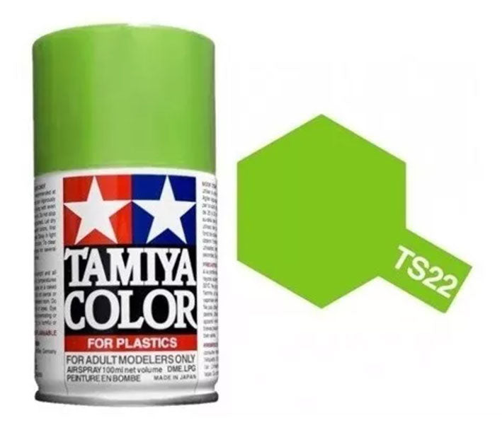 Pintura Aerosol Laca - Tamiya TS22 (Light Green) - Verde Claro 100ml