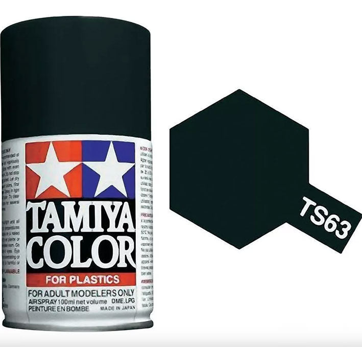 Pintura Aerosol Laca - Tamiya TS63 (Nato Black) - Negro Otan 100ml