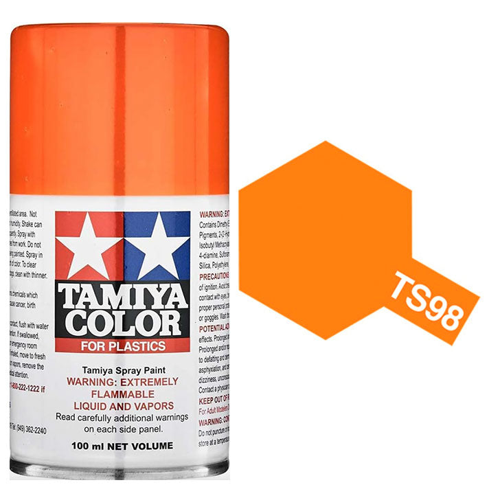 Pintura Aerosol Laca - Tamiya TS98 (Pure Orange) - Naranja Puro 100ml