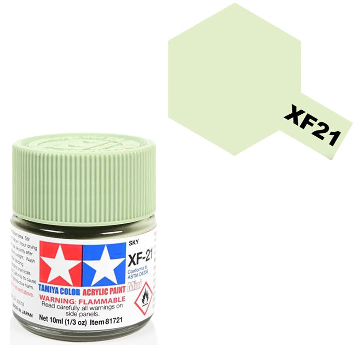 Pintura Acrílica - Tamiya XF21 (Flat Sky) - Cielo Mate 23ml / 10 ml
