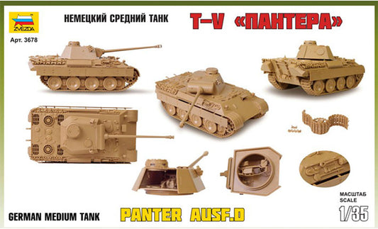 Modelo a escala 1/35 para armar: Tanque Panther Ausf.D